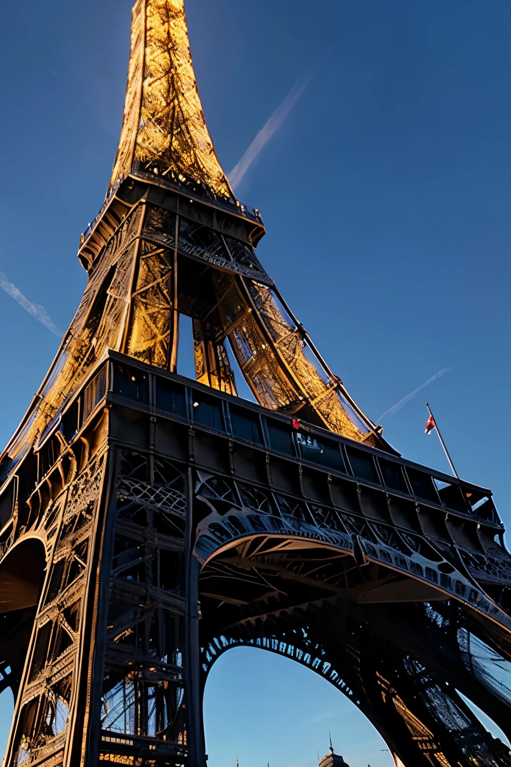 torre eiffel siendo centro de un ataque terrorista por parte de alemania