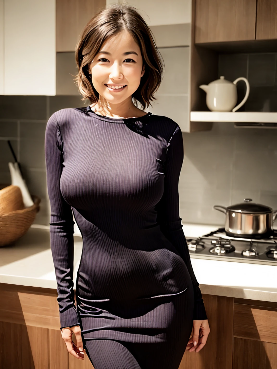 熟女スワップ 50歳熟女:1.5)),目の周りにしわが寄る,日本人女性、セクシー,Fine skin、スター・ピース、高品質の美しい胸 - SeaArt AI