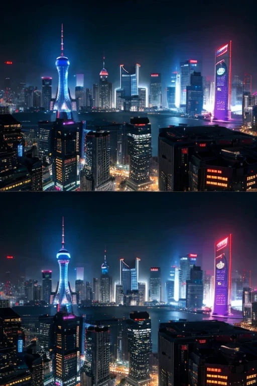 Added Cyber-style Oriental Pearl Tower