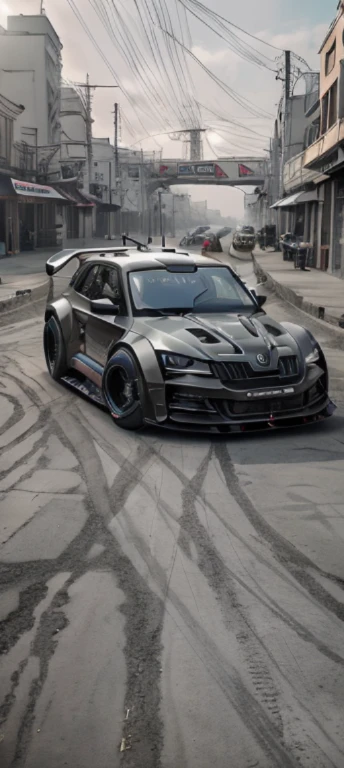 Skoda,,Body,(LB-Works Full Version: walk)、(86 Gas Turbine)、(drift)、Sponsor logo、future、Off-road vehicle specifications、(Gorgeous design)、Live Recording、detail、Deep Edge、Wide tires、Track、Turn on the light