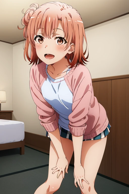 Masterpiece, highres, high Quality, 1girl, clothes lift, lifted by another, skirt lift,, masterpiece, best quality, highly detailed, misaka_mikoto, school_uniform, tokiwadai_school_uniform, white cute panties, flushed face, embarrassed, looking sideways, looking away,