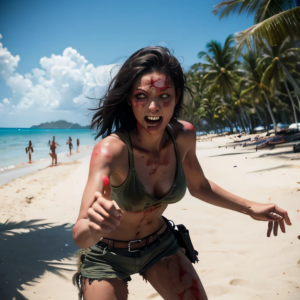 Dead island, Beach, Zombies