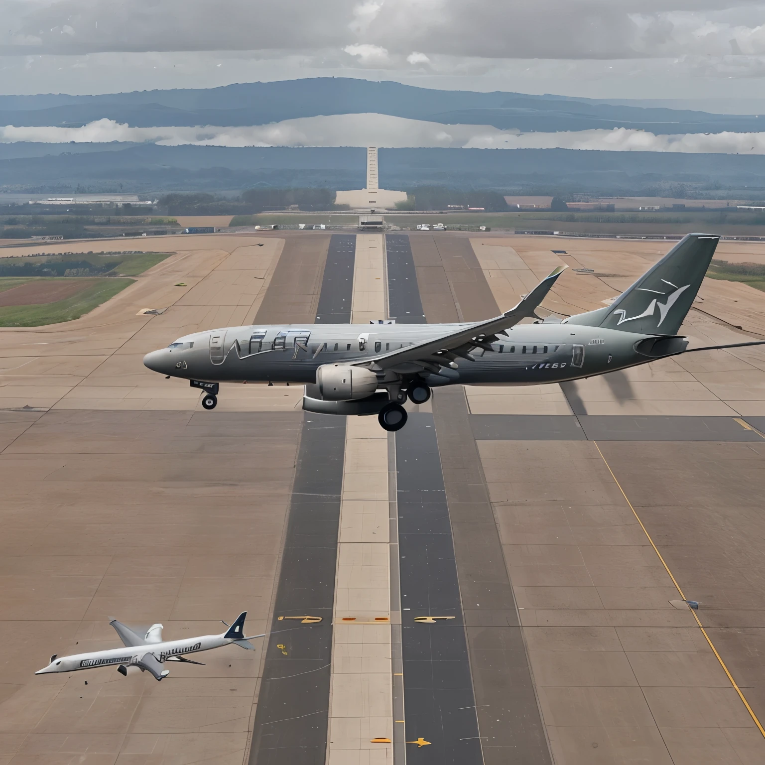 A boeing 737 max aircraft wishing world pilots day.