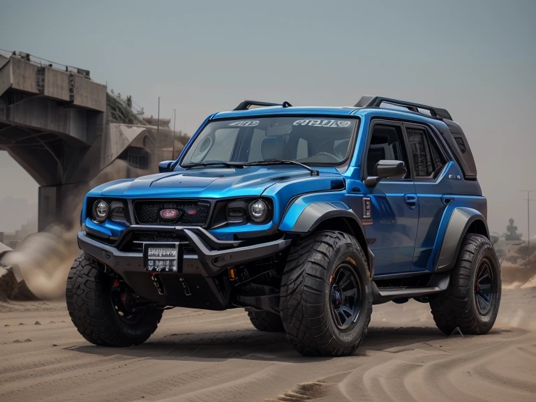 BAIC,suv,BJ40,,Body blue,(LB-Works Full Version: walk)、(86 Gas Turbine)、(drift)、Sponsor logo、future、Off-road vehicle specifications、(Gorgeous design)、Live Recording、detail、Deep Edge、Wide tires、Track、Turn on the light