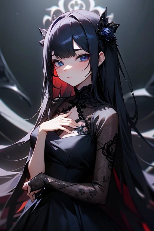 Black lace dress、cute、Villainess、