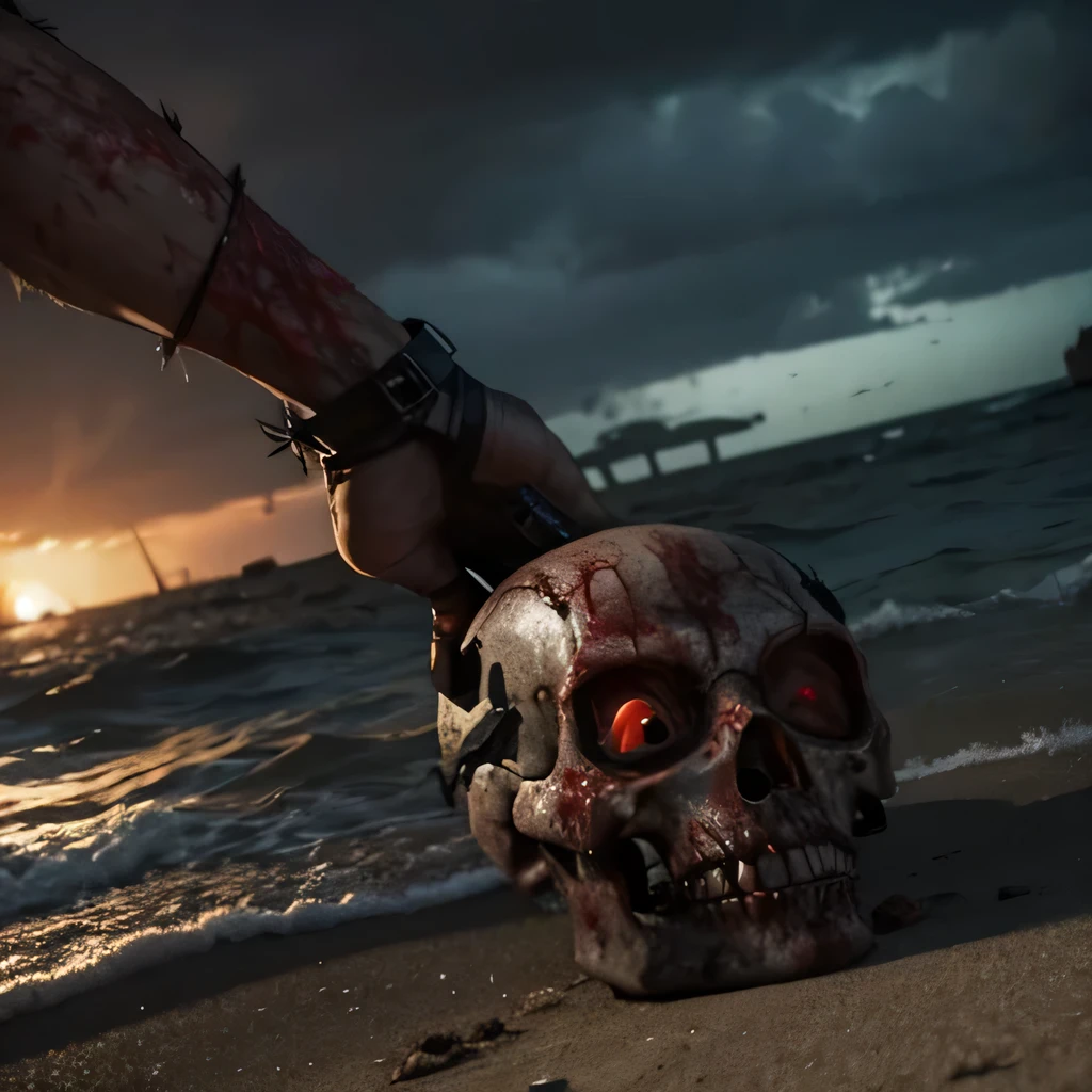 Dead island, Beach, scary Zombies ,apocalypse.doomsday