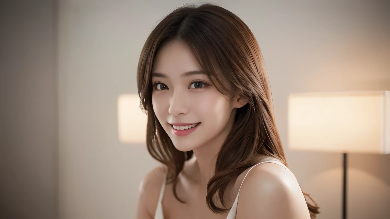 One Girl, (Dress in trendy fashion:1.2), (RAW Photos, highest quality), (Realistic, Photorealistic:1.4), Tabletop, Very delicate and beautiful, Very detailed, 2k wallpaper, wonderful, In detail, Very detailedな CG Unity 8K 壁紙, Very detailedな, High resolution, Soft Light, Beautiful detailed girl, looking at the camera、Very detailedな目と顔, Beautifully detailed nose, Beautiful fine details, Long Hair, small, Red dress、White background、Background is white、Cinema Lighting, Perfect Anatomy, Slender body, smile,