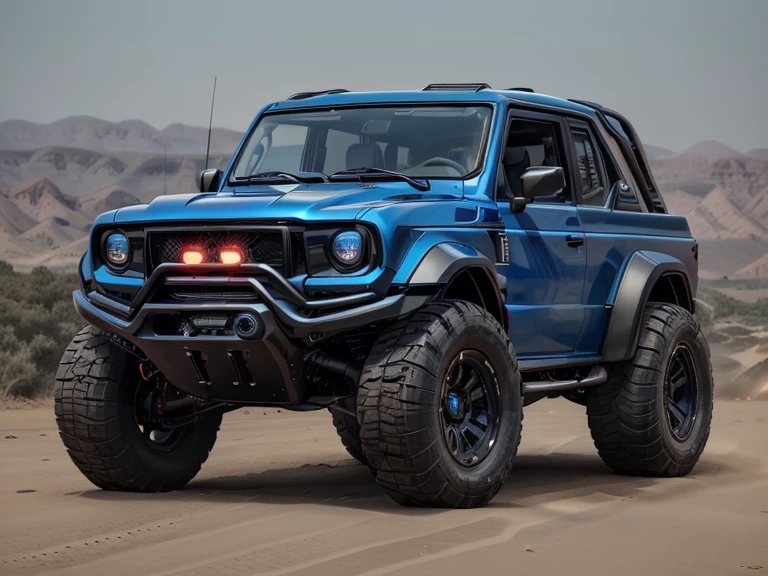 BAIC,suv,BJ40,,Body blue,(LB-Works Full Version: walk)、(86 Gas Turbine)、future、off-road车规格、(Gorgeous design)、Live Recording、detail、Deep Edge、Wide tires、off-road、Turn on the light