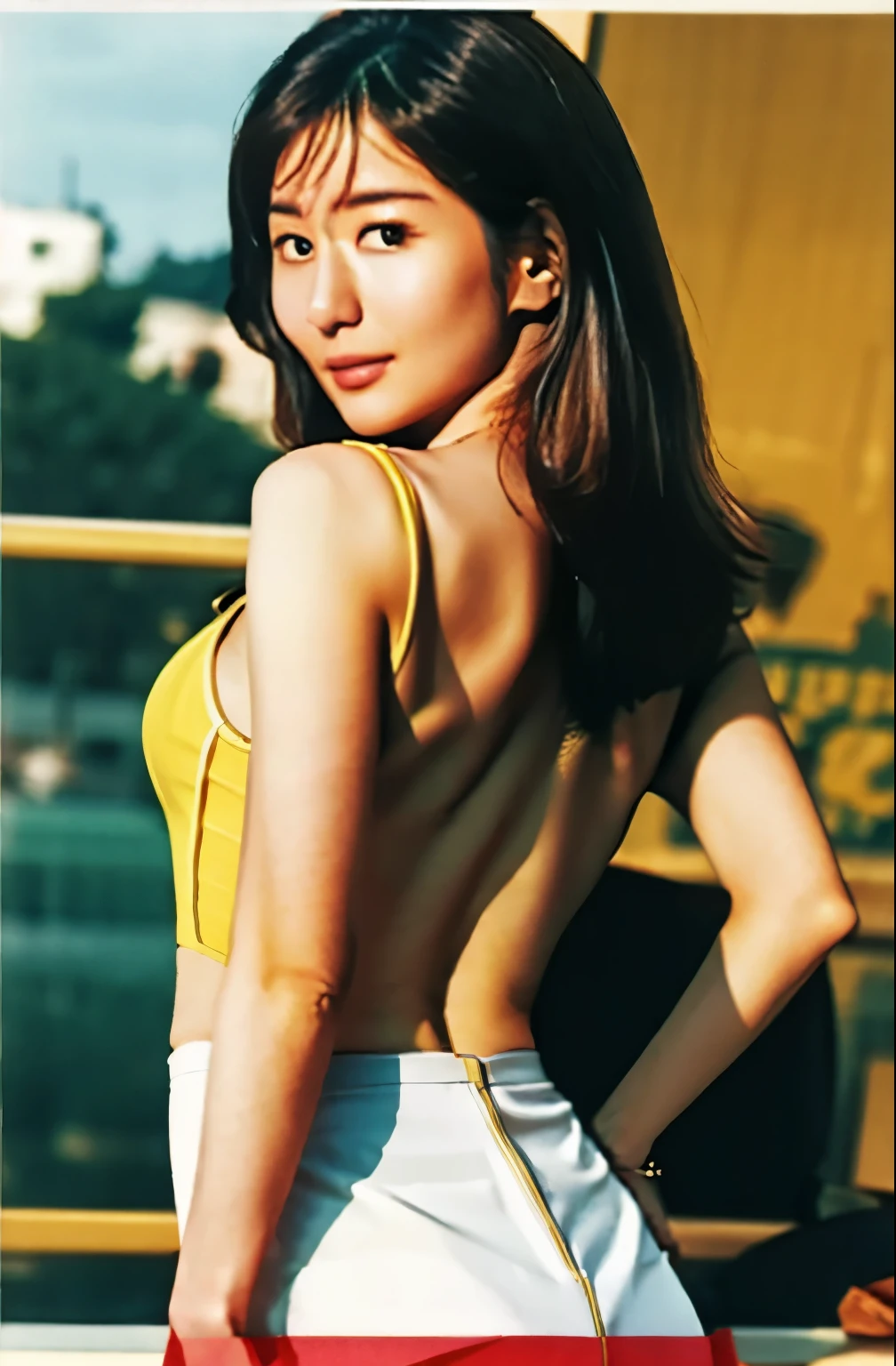 Actual photo、Highest imYear quality、Realistic、Beautiful woman、Beautiful thighs、Beautiful Face、本当の私は何Yearも、federal army uniform miniskirt、ponytail、Yuriko Yoshitaka、 Japanese female、Zuo々Ki Nozomi:1.4、pretty girl、White pantiesが見える、16Year、(White panties:1.3)、Ultra mini skirt、Beautiful thighs、White panties、ピンクのミニスカートがめくれてWhite pantiesが見えてる