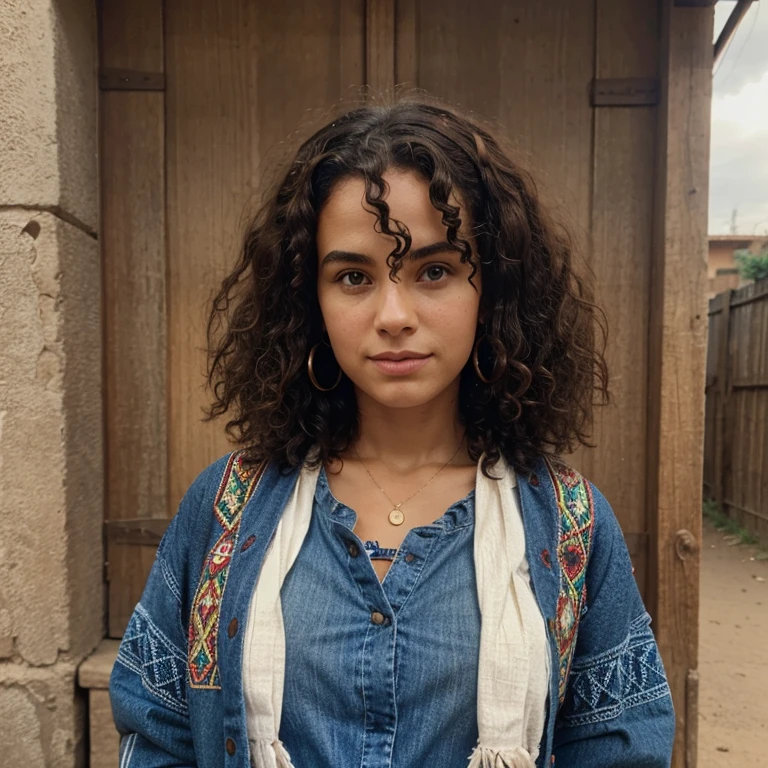 Métis, Afrique , frizzy hair, real , casual clothing