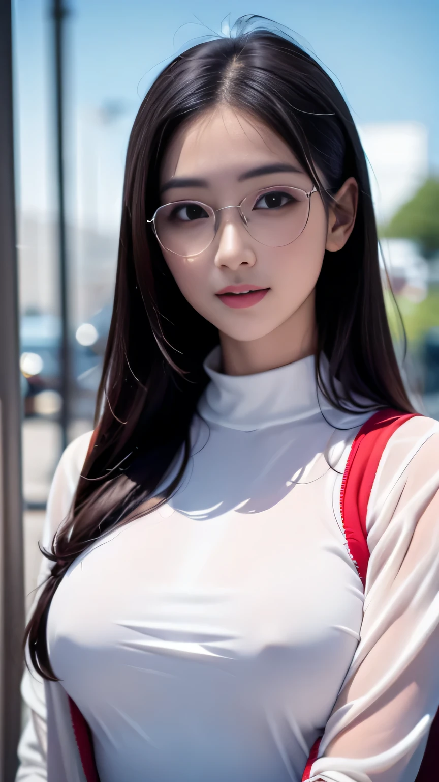Thai girl with details, very detailed eyes and face, Beautifully detailed eyes, nonsense, incredibly nonsense, large file size, very detailed, height, very detailed,best quality ,Masterpiece, illustration, Delicate and extremely beautiful, very detailed,CG,unity,8k wallpaper, miraculous, exquisite details, Masterpiece,best quality,official art,very detailed CG unity 8k wallpaper, (Masterpiece, best quality,High quality, white skin, Beautifully detailed face),(realistic: 1.2), 1 girl, alone, glasses, smile, open mouth, looking at the audience, long hair, blue eyes, wing, long sleeve, bug, smooth, butterfly, jacket, white hair, sky,outdoor,Show your breasts,Full-body display,Full-body display,big girl、Show your breasts,Full-body display,Full-body display,big girl、Show your breasts,Full-body display,Full-body display,big girl、Show your breasts,Full-body display,Full-body display,big girl、bare