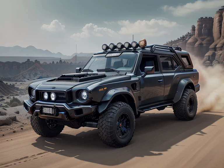 FAW Hongqi,off-road车,HS7,black body,(LB-Works Full Version: Walk)、(86 Gas Turbine)、future、off-road车规格、(Gorgeous design)、live recording、detail、Edge of the Abyss、Wide tires、off-road、Turn on the lights