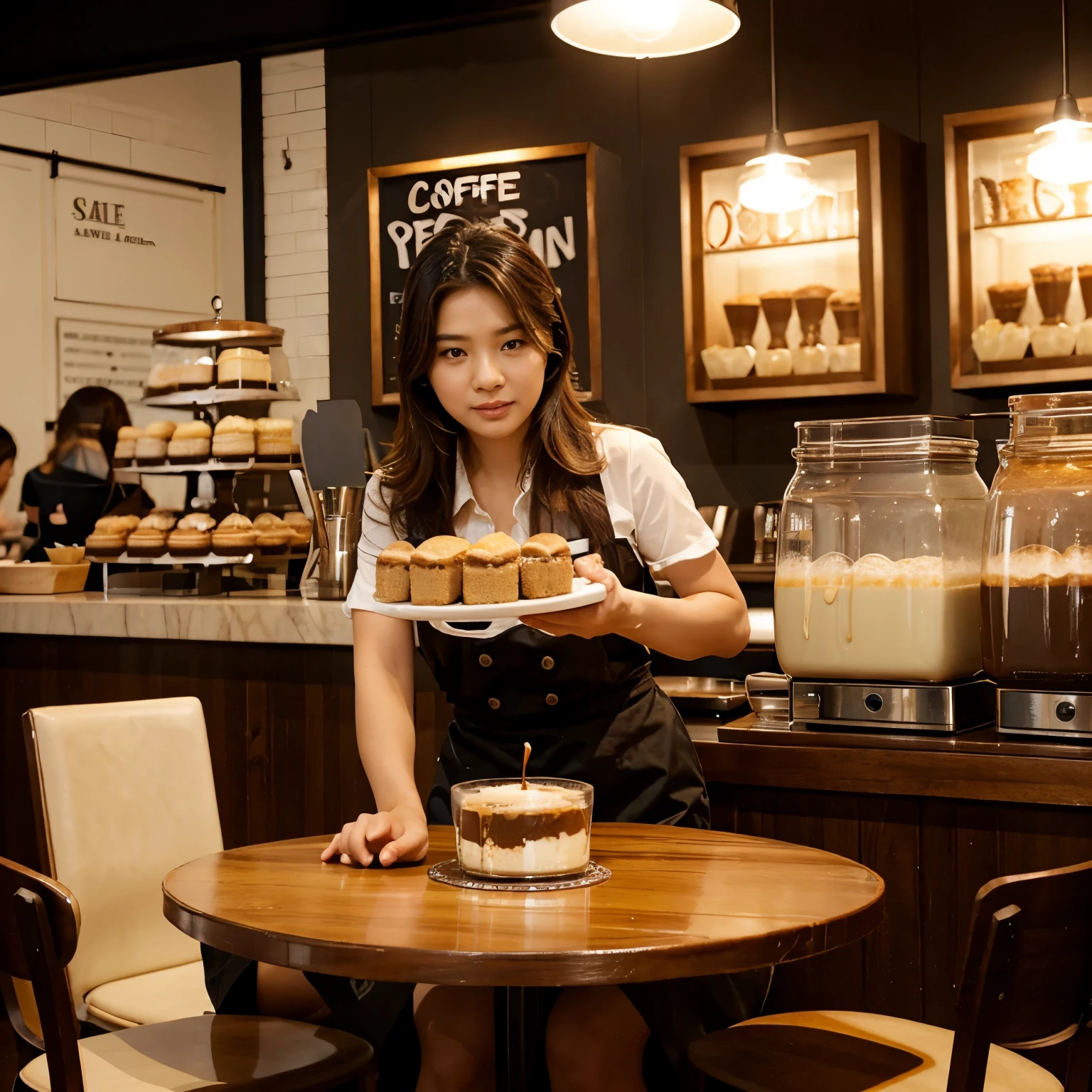 I want a coming soon first story post for a dessert and coffee selling cafe