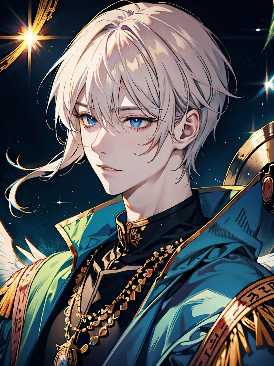 Spirit King,King,Adult male,Fantasy art,Dazzlingly bright