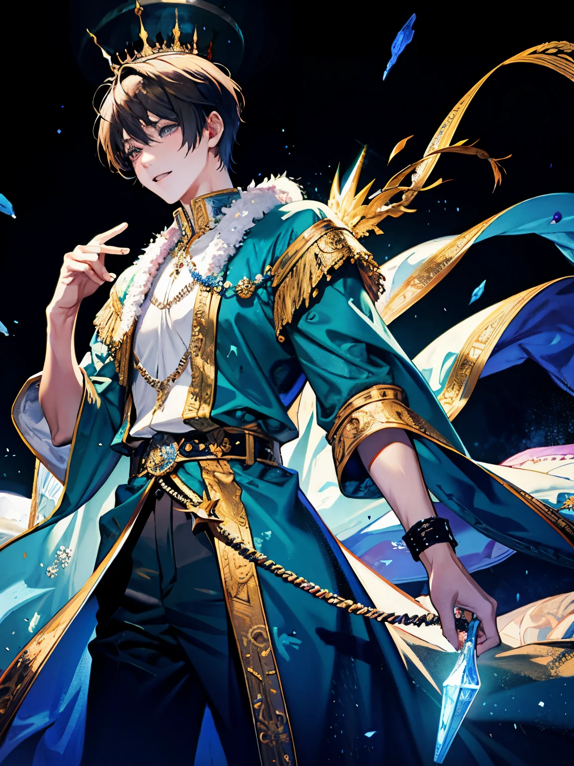 Spirit King,King,Adult male,Fantasy art,Dazzlingly bright