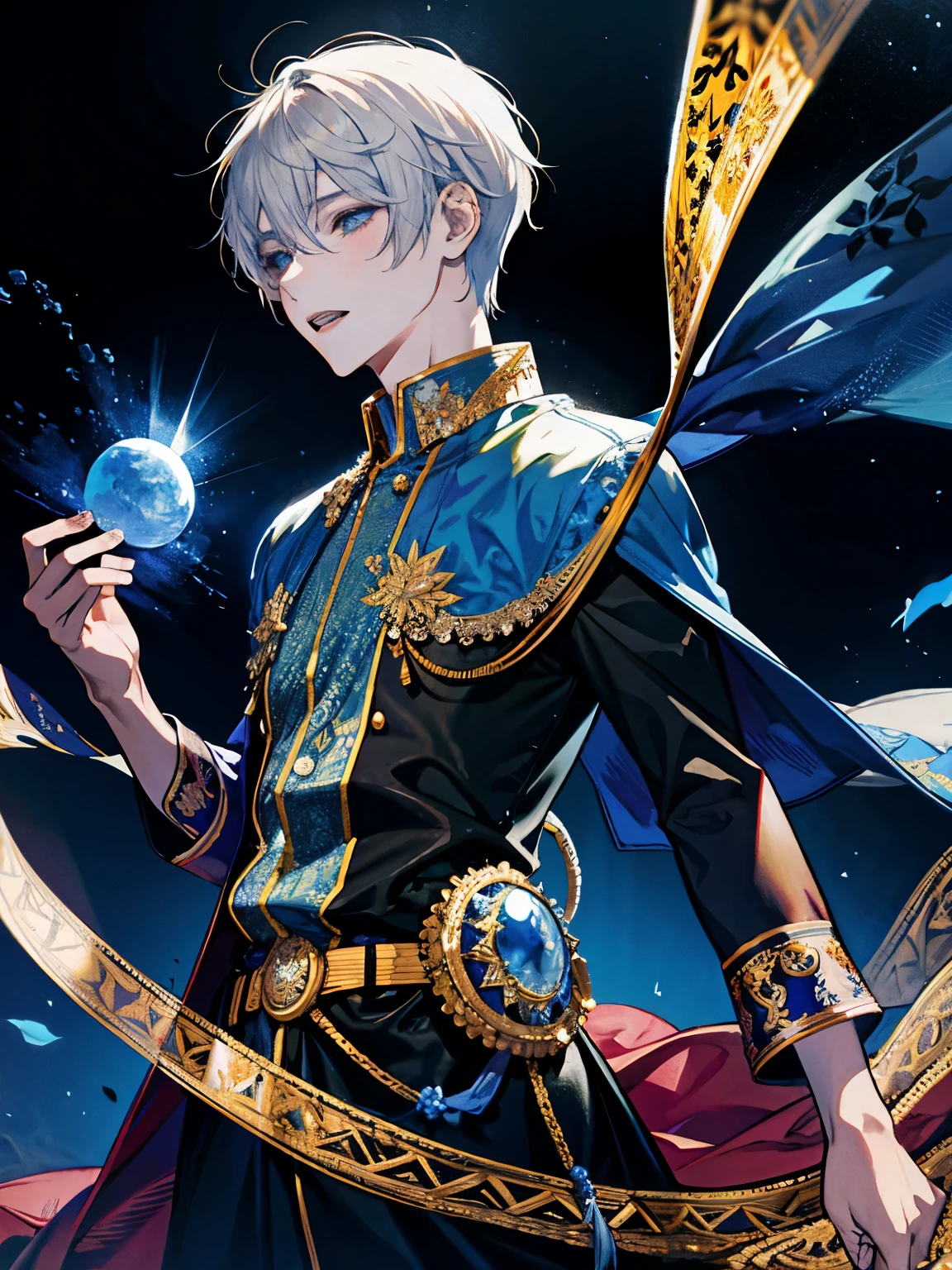 Spirit King,King,Adult male,Fantasy art,Dazzlingly bright