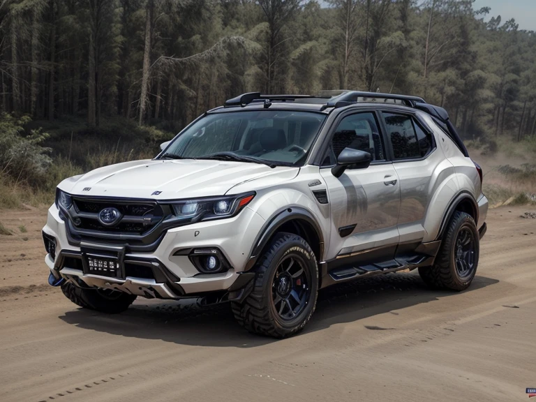 Changan CS95，SUV,off-road车，white body，(LB-Works Full Version: Walk)、(86 Gas Turbine)、future、off-road车规格、(Gorgeous design)、live recording、detail、Edge of the Abyss、Wide tires、off-road、Turn on the lights