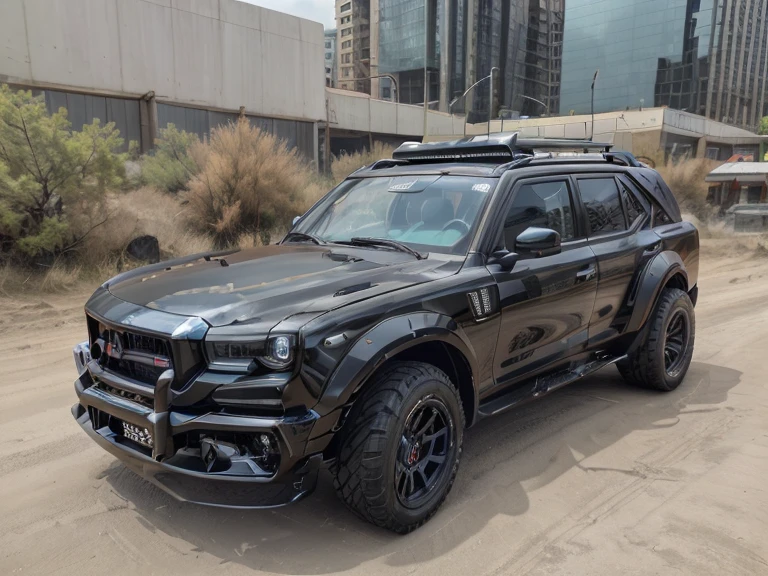 FAW Hongqi,off-road车,HS7,black body,(LB-Works Full Version: Walk)、(86 Gas Turbine)、future、off-road车规格、(Gorgeous design)、live recording、detail、Edge of the Abyss、Wide tires、off-road、Turn on the lights