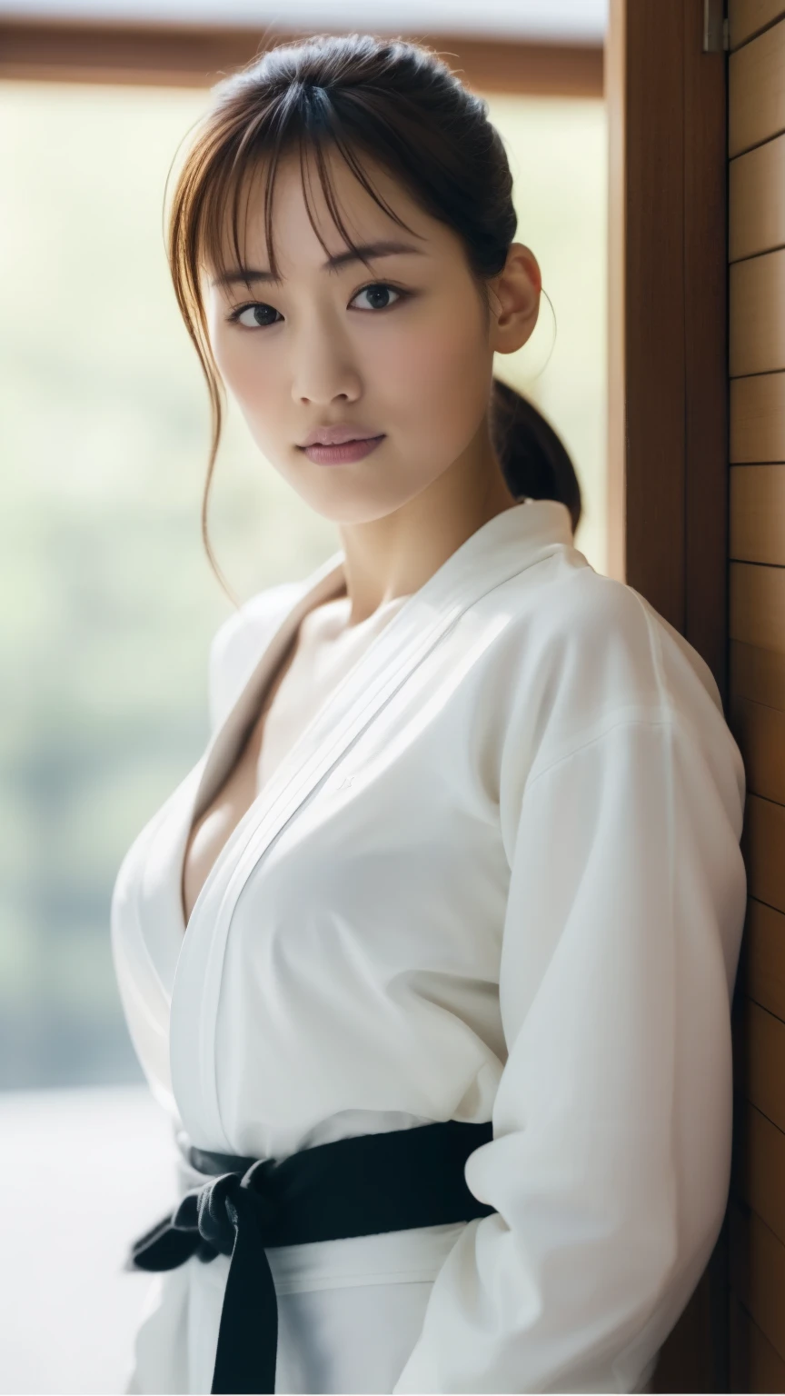 ((highest quality, 8k, Representative works in detail, Ultra-high resolution)), whole bodyポートレート、Frontal portrait、Frontal portrait、indoor、indoor、judo試合会場、Japanese women,Age 25、barefoot、Stand up straight、look forward to、look forward to、whole body、Arms crossed、Look forward、whole bodyを撮影する、whole bodyのimage、whole body立ち、whole bodyポートレート、プロフィールimage、Standing posture、Arms crossed姿、 judo着,Japanese flagの付いたjudo着、Black belt、 judo着whole body、image、whole bodyimage、Japanese flag、胸にJapanese flagが付いたjudo着、judo日本代表Standing posture、 Mouth is completely closed.、A little chubby、バストはbig、Cleavage、Extremely sturdy body、Spirit Pose、clench one's fist、((highest quality, 8k, masterpiece: 1.3)), Sharp focus: 1.2, Have a muscular body、judoの会場の背景、whole bodyポートレート、Beautiful woman: 1.4, Tall Woman, Slim abdomen: 1.2, ((big: 1.2)), Wet body: 1.1, judo着、Arms crossed、Stern expression、Spread your legs、Beautiful Eyes, double eyelid, Sweaty skin, whole bodyペイント、1 girl, Short Bob, Layered Hair,Cute Hairstyles, Arms crossed、 Cinematic atmosphere, whole bodyStanding posture、barefoot、8k, Very detailed, (Realistic, photoRealistic: 1.37), Very detailed, highest quality, Realistic, Very delicate and beautiful, RAW Photos, (((Professional Lighting)), Facial lighting, barefoot、Single Focus, ((judo)),(Japanese flagが付いた公式judo着を着用), Black beltを持つ、((Long sleeve)), (Wear a T-shirt)), (Muscular and healthy), Small Head, (((Beautiful rank)), True Face, Realistic face, True Face, Beautiful rank, (Trendy hairstyles: 1.3), audience, (Cool Japanese women)), intellectual, Sports, whole body、whole body、Japanese flagが付いたjudo着、(Mouth closed), (dojo: 1.3), judo選手, Healthy Body, (Big Breasts)White T-shirt、((Black belt))