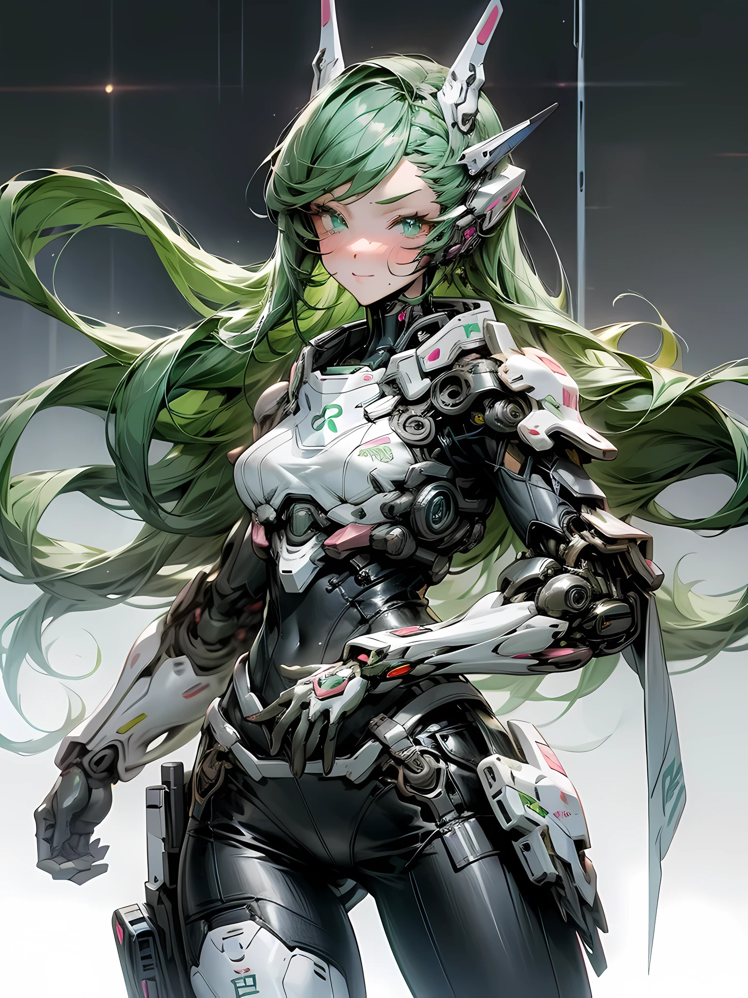 there is a woman in a futuristic suit posing for a picture, girl in mecha cyber armor, cyberpunk anime girl mech, beutiful girl cyborg, cute cyborg girl, perfect anime cyborg woman, beutiful white girl cyborg, cyborg girl, cyborg - girl, wlop and krenz cushart, ross tran 8 k, digital cyberpunk anime art, female cyberpunk anime girl