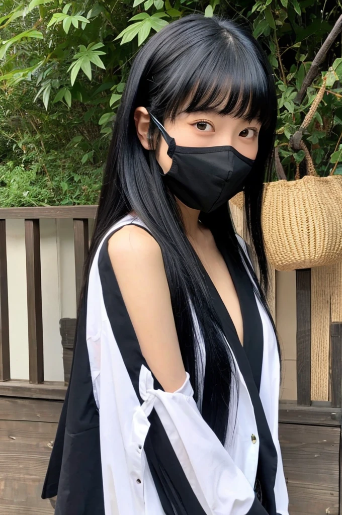 Highest quality,Japanese,26 talents,Wearing a mask,
Black Hair,sexy