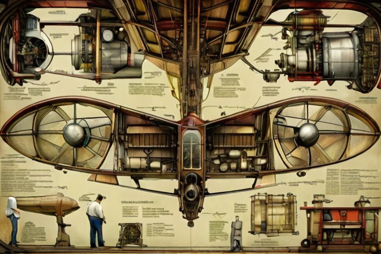 Airplane manufacturing process, Futscribe, ftsc, Technical sketch