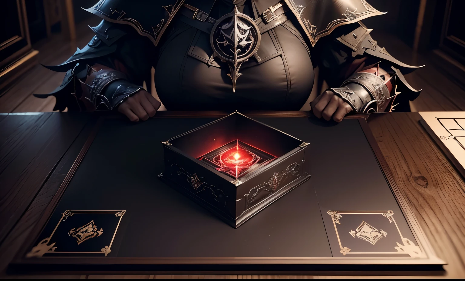 Diablo，Gothic，Game Coverage,华丽的frame + concept art, background(hard), Card templates, User Interface Cards, card back template, Blank, Epic details, armor plate, The panel is centered, Card rack, Full metal coverage, Breastplate。Dark,Gothic,Black Iron,frame,frame，Devil&#39;s Eye，