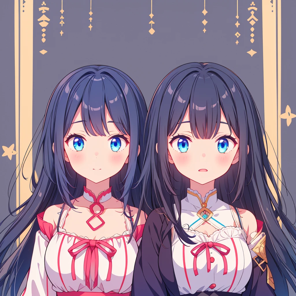 vtuber-halfbody、Bangs shorter than eyebrowasterpiece、Best Quality、Best illustrations、blue eyeilky hair、