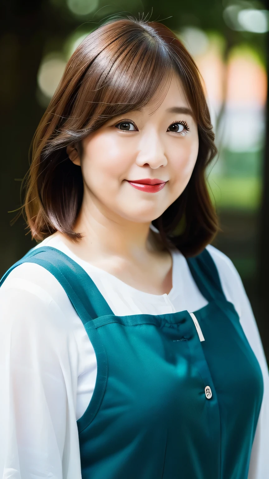 Overweight, Very fat, Chubby,　A slightly plump woman　Photograph the whole body from head to toe　45 years old Japanese woman with semi-long brown hair　whole body　 Plump figure　A woman wearing an apron cooking with a kitchen in the background　apron、Upper Body　personal　woman　45 years old　Body type: BMI 28　　Overweight, Very fat, Chubby,　semi-long、((Brown Hair)、semi-long　beautiful hair shining hair　Japan( sharp ), (She is wearing a neat apron over a white T-shirt),(The background is a typical Japanese kitchen.)　(Pyros Face_v1:0.7), (8k, highest quality), Unconscious, Please open your eyes,High resolution, original, (Flat Color:0.9),(colorful:1.1),(masterpiece:1,2), highest quality, masterpiece, High resolution, original, Viewer Perspective, alone, Portraiture, smile,Natural wrinkles, Wrinkles around the eyes, Surreal, Natural Skin, Natural Hair Color, Bright red lips　whole body像　Overweight, Very fat, Chubby,