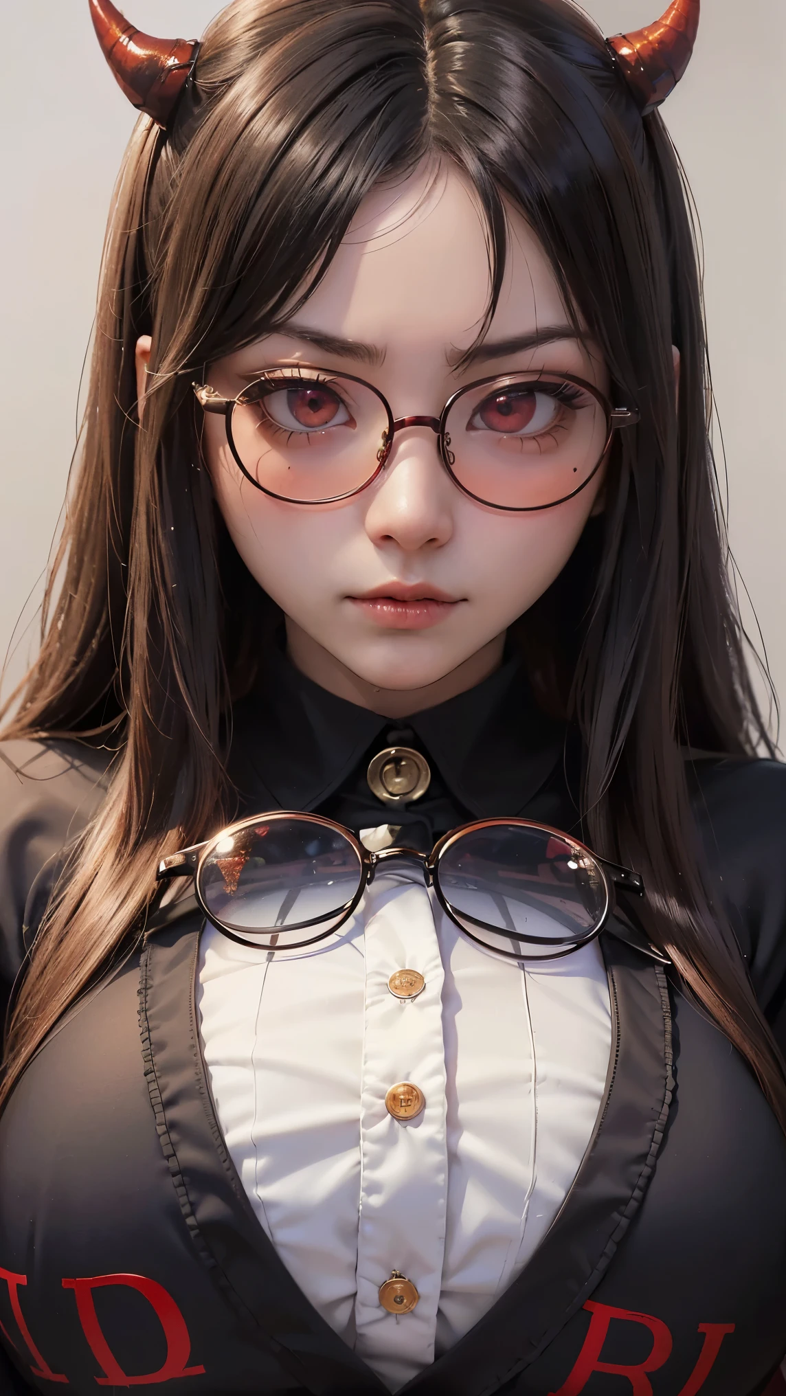 (highest quality,High resolution:1.2),(dark,Threatening:1.1),(Bad luckな:1.1),(devil,Satan,Lucifer:1.1),(devil的な:1.1),(Bad luck,Bad luckな:1.1),(Powerful figure:1.1、Big Breasts、Glasses) 、 ((((Huge glasses, Nerd Glasses, thickメガネ, Round Glasses)))),(((Big Breasts)))、(devil&#39;tail)、(Red eyes glow:1.6)、(Red glowing eyes,Sharp teeth:1.1),(Black wings,thick,shabby:1.1),(hellish landscape:1.1),(fire,sulfur:1.1),(Threatening雰囲気:1.1),(dark shadows,Threatening presence:1.1),(Bad luck clouds,Stormy Skies:1.1),(dark,Spooky atmosphere:1.1),(Bad luck aura,Evil energy:1.1),(dark aura,cigarette:1.1),(intense heat,Burning Flames:1.1),(Surreal,Nightmare Visions:1.1),(Predicting the end:1.1),(Twisted corners,Fiery crown:1.1),(Bad luck whispers,devilのような笑い:1.1),(Cries of pain,echoing screams:1.1),(Bad luck symbols,Ancient runes:1.1),(Mysterious Relic,dark artifacts:1.1),(Infernal Ritual,Ritual sacrifice:1.1),(devil的な minions,creatures of darkness:1.1),(Desolate,Barren Wilderness:1.1),(University of the Soul,Suffering Soul:1.1),(Eternal Damnation,A hopeless existence:1.1),(The Last Autumn,The world was in chaos.:1.1),(malicious presence,darkness personified:1.1),(Entrance to the underworld,Nightmare Realm:1.1), Understood, Beautiful and delicate face, Understoodですか, Beautiful and delicate eyes, perfectly balanced face, High resolutionスキン, Fine skin, Optimal ratio of four fingers to one thumb, Place your arms under your chest, Red tattoo on lower abdomen、oh!, Wide Hips, Smooth abdomen, thin, Pale skin, __fashion__, __hair__:1.25)、Digital single-lens reflex camera、 Absurd、(Tabletop: 1.3), (Maximum resolution: 1.2), (Ultra HDTV: 1.2), Cinematic Light, Beautiful Eyes and skin, detailed facial features, , (Sharp focus: 1.2）, (Focus on the face:1.2),Perfect Style, Beautiful Face, Acura, Anatomically correct, Highly detailed face and skin texture, Beautiful Eyes, double eyelid, thin eyebrows, Glitter Eyeliner: 1 natural cheeks, Glowing Skin, Fair skin: 1.2, (Glossy Lips: 1.4),(Embarrassed look: 1.2),Highly detailed face and skin texture, Beautiful Eyes, double eyelid, natural cheeks, Glossy Lips: 1.4,Exposed cleavage、charm的な。charm、 Beautiful devil woman from hell, Surrealistic female portraits by David Hockney and Alphonse Mucha, 