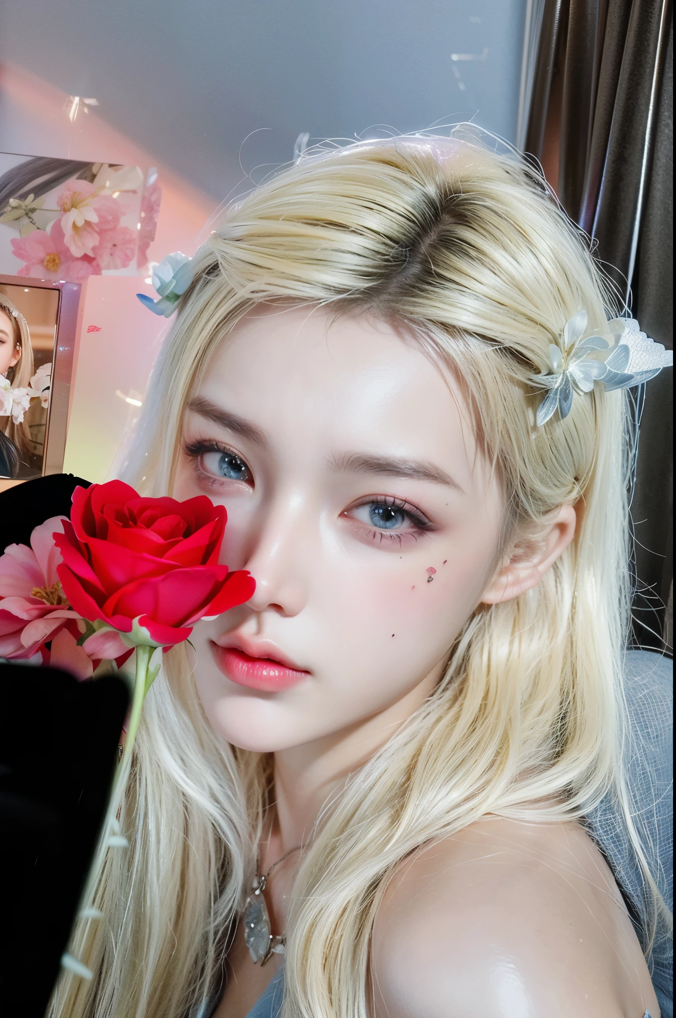 Game Art,CG Animation,Best image quality,Maximum resolution,8k,(A half-length photo),(portrait),(Head close-up),(Rule of Thirds),Unreal Engine 5 rendering works,20 year old girl,((Queen)),The eyes are very detailed,(Large Breasts),Elegant and noble,Movie Lighting,Ray Tracing,Game CG,((3D Unreal Engine)),OC rendering reflection mode,4K,Ultra-clear,Translucent lace,Fair and plump figure,Pretty Face,Glossy Gel Coat,身着华贵礼服的Queen,Intricate tattoo designs,Tattoos have a three-dimensional feel,A rose