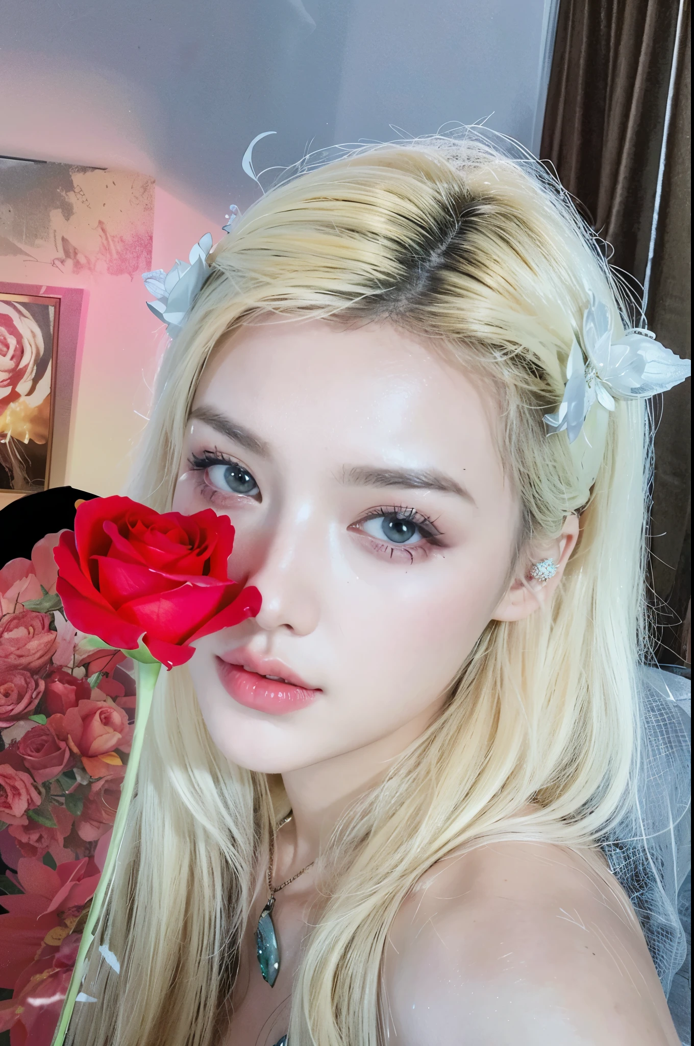 Game Art,CG Animation,Best image quality,Maximum resolution,8k,(A half-length photo),(portrait),(Head close-up),(Rule of Thirds),Unreal Engine 5 rendering works,20 year old girl,((Queen)),The eyes are very detailed,(Large Breasts),Elegant and noble,Movie Lighting,Ray Tracing,Game CG,((3D Unreal Engine)),OC rendering reflection mode,4K,Ultra-clear,Translucent lace,Fair and plump figure,Pretty Face,Glossy Gel Coat,身着华贵礼服的Queen,Intricate tattoo designs,Tattoos have a three-dimensional feel,A rose