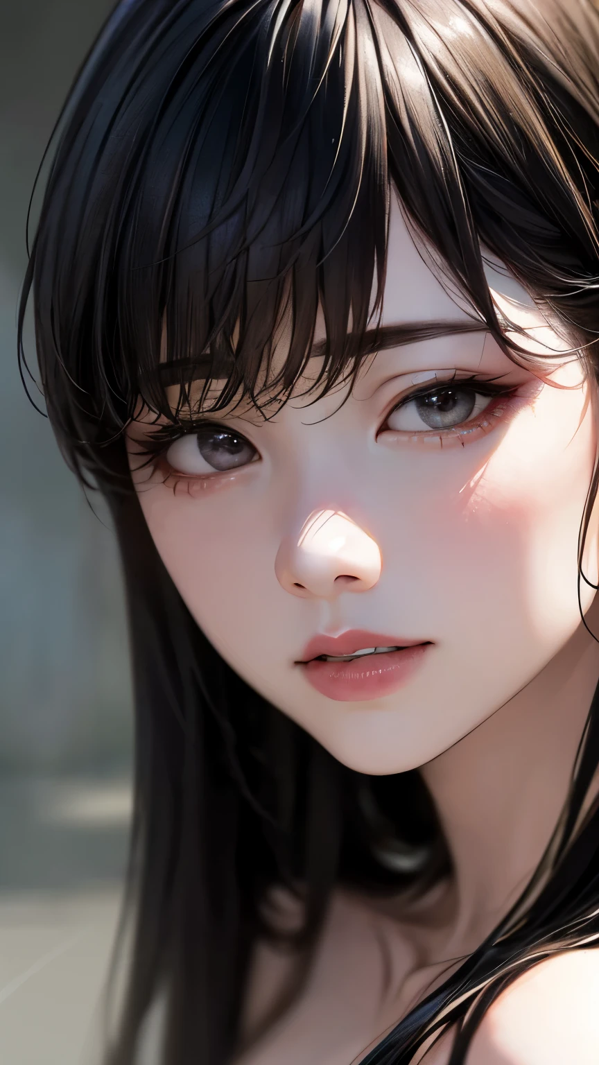 (hig彼st quality、8k、32k、masterpiece)、(Realistic)、(Realistic:1.2)、(High resolution)、Very detailed、Very beautiful face and eyes、1 girl、Delicate body、(hig彼st quality、Attention to detail、Rich skin detail)、(hig彼st quality、8k、Oil paint:1.2)、Very detailed、(Realistic、Realistic:1.37)、Bright colors、Full Body Shot、((Small eyes))