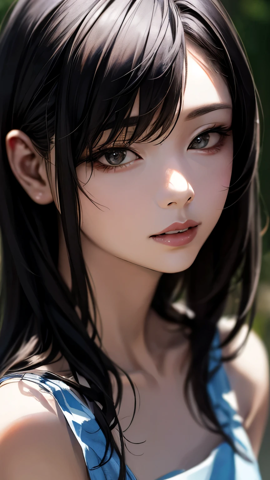 (hig彼st quality、8k、32k、masterpiece)、(Realistic)、(Realistic:1.2)、(High resolution)、Very detailed、Very beautiful face and eyes、1 girl、Delicate body、(hig彼st quality、Attention to detail、Rich skin detail)、(hig彼st quality、8k、Oil paint:1.2)、Very detailed、(Realistic、Realistic:1.37)、Bright colors、Full Body Shot、((Small eyes))