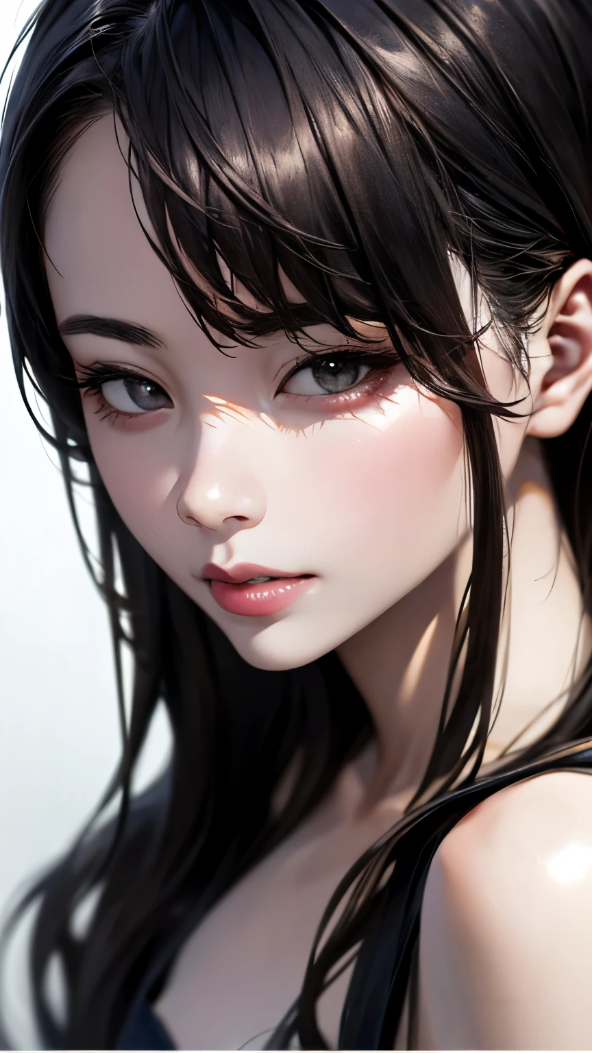 (hig彼st quality、8k、32k、masterpiece)、(Realistic)、(Realistic:1.2)、(High resolution)、Very detailed、Very beautiful face and eyes、1 girl、Delicate body、(hig彼st quality、Attention to detail、Rich skin detail)、(hig彼st quality、8k、Oil paint:1.2)、Very detailed、(Realistic、Realistic:1.37)、Bright colors、Full Body Shot、((Small eyes))