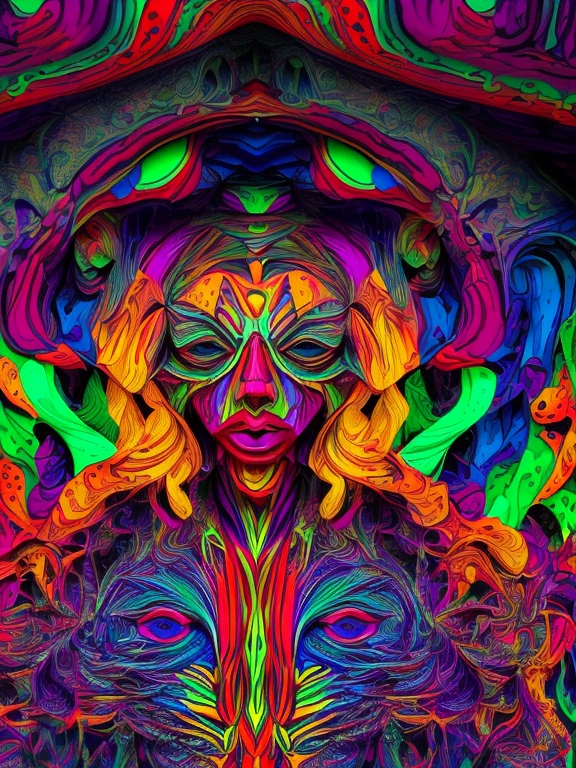 (a person with features distorting and melting into vibrant, abstract patterns),(artistic indoor setup),(photoshop post-processing to exaggerate features and colors),(melting face),(animated),(trippy),(surreal),(vibrant),(abstract),(psychedelic),(fluidity),(conceptual),(psychedelic art)