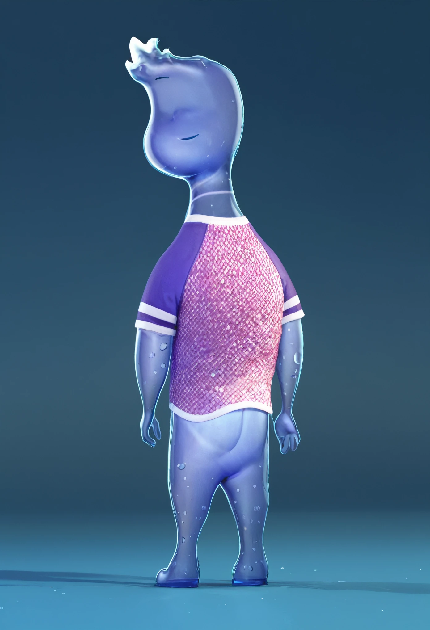 wade concept art, chibi wade, wade, wade standing, side view, side view, side view side view side view side view side view, view from behind, view from back, three quarters from back