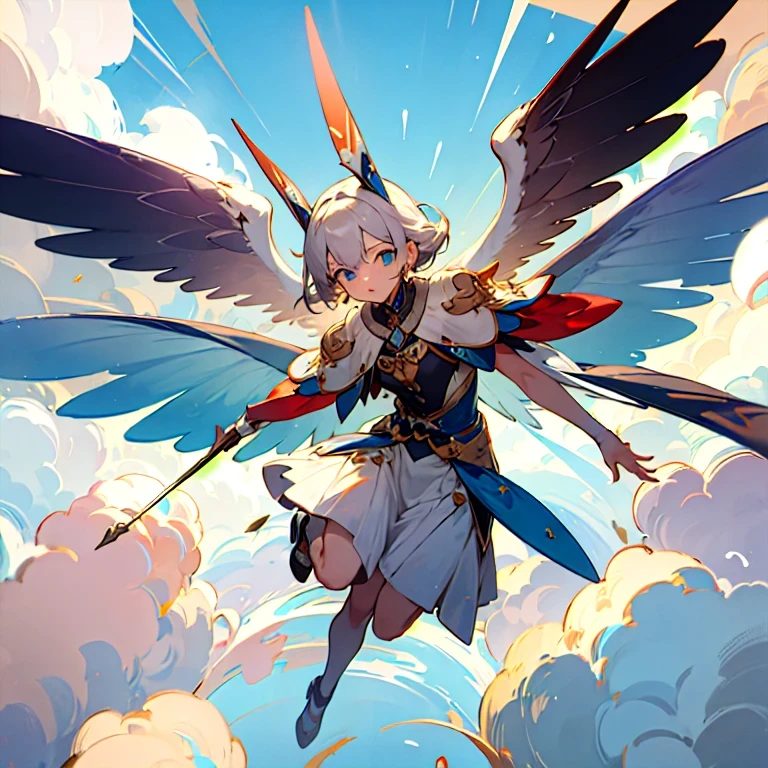 (masterpiece, highest quality),fly in the sky