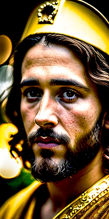 retrato do Jesus moderno, cinematic lighting, profundidade de campo, Bokeh, realismo, fotorrealista, hiperrealismoo, Fotografia Profissional, Ultra HD, dslr, HDR