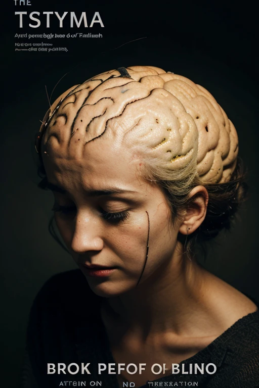 cover of a book depicting a deranged brain with the title psychology of trauma