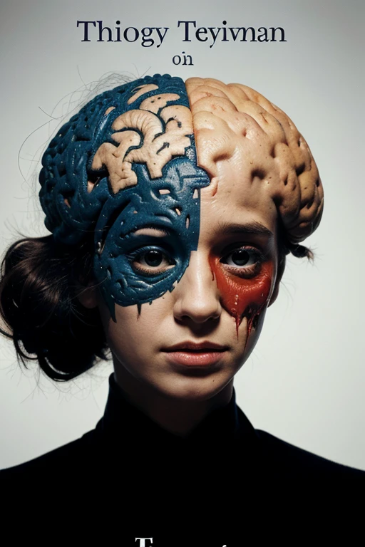 cover of a book depicting a deranged brain with the title psychology of trauma