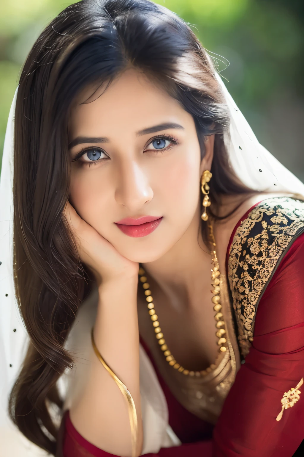 Wear bandhani anarkali dress standing, gorgeous royal, ((Katrina kaif:1.2)), jewellery, gem, necklace, gold bracelet, anklets, thick lips, skindentation, parted lips, ulzzang-6500-v1.1, portrait of a beautiful Indian woman, From Golden Skin, 27 years old, Pretty woman, Indian model, (in long anarkali dress) (Slim abdomen), (Perfect slim figure), (Dynamic pose), Solo, ((open crotch)), (((bare ass))), (Slim:1.1), 1 woman, (Full figure:0.9), Beautifully detailed sky, sunny day, Mumbai city, On the street, detailed Mumbai street, Indian clothes,(( long sleeve dress)), ((long red anarkali dress)), medium hair, smile, closed mouth, lips, Long red anarkali dress covered with full body, detailed beautiful round eyes, Indian women, Asian women, Beautiful face, photorealistic, rim lighting, two-tone lighting, gold bracelet, thick lips, indentation, parted lips, (detailed eyes), light blonde hair, blue eye, details still clear, honey-coloured, fluffy turned, HDR, shallow depth of field, broad light, backlighting, bloom, light sparkles, chromatic aberration, sharp focus, Nikon Z 85mm, unparalleled masterpiece, ultra-realistic 8k photos, best quality masterpiece, best quality, (photorealistic:1.2), (realistic:1.5), (hyperrealistic:1.2),(photorealistic face:1.2), (close up:1.6), (light blonde hair), (blue eyes), ((big cheeks)), (beautiful face:1.8), (detailed face:1.6), (medium breast:1.2), (detailed bright eyes:1.5), (eyelashes:1.4), (smiling:1.3), (detailed long black hair), (long red anarkali dress:1.5), (narrow waist:1.5), (thigh: 1.5), (realistic human skin:1.6), (full curvy body) (detailed eyes), (seductive pose), (detailed facial features), (detailed clothes features), (necklace), (earrings), (bracelet), ( Long red bandhani anarkali dress), (Photorealistic:1.4), (High Quality: 1.2), Raw photo, (Perfect body shape), Uniform, Deep shadows, Unobtrusive, Cold light 12000K,