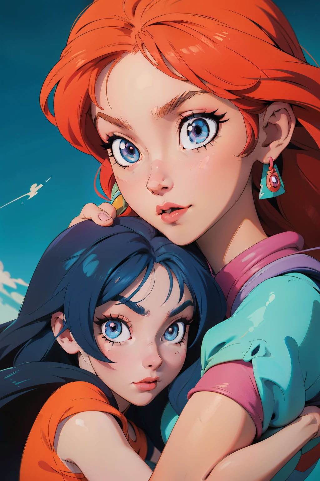 Masterpiece Illustration: A Captivating Fusion of Beloved Cartoon and Iconic Anime Characters

Embrace the allure of a captivating fusion between two beloved worlds of animation - the distinct styles of a cherished cartoon character and an iconic anime character. In this illustration, the blending of aesthetics will be seamless, showcasing the best of both genres.

Focusing on the Clear Face Aesthetic:
Detailed Facial Features: The illustration will capture the essence of both characters with utmost precision and clarity, highlighting their unique facial features. The cartoon character's bright, expressive eyes and round, cheerful face will meet
