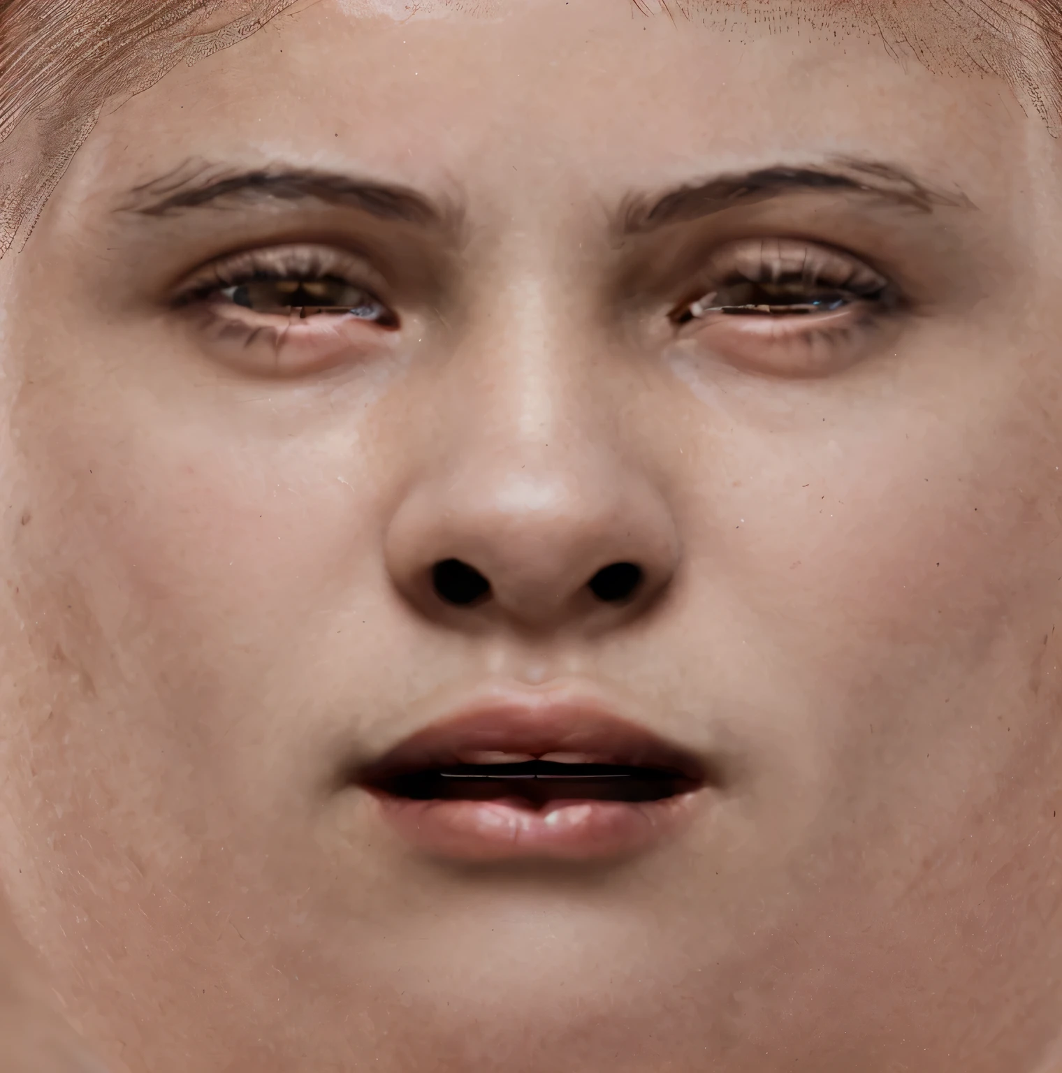 Female rough detailed skin sharp Girl tomboy Face texture 4K AAA game character skin mouth nose eyes brows photorealism photo real imperfections skin texture facial features