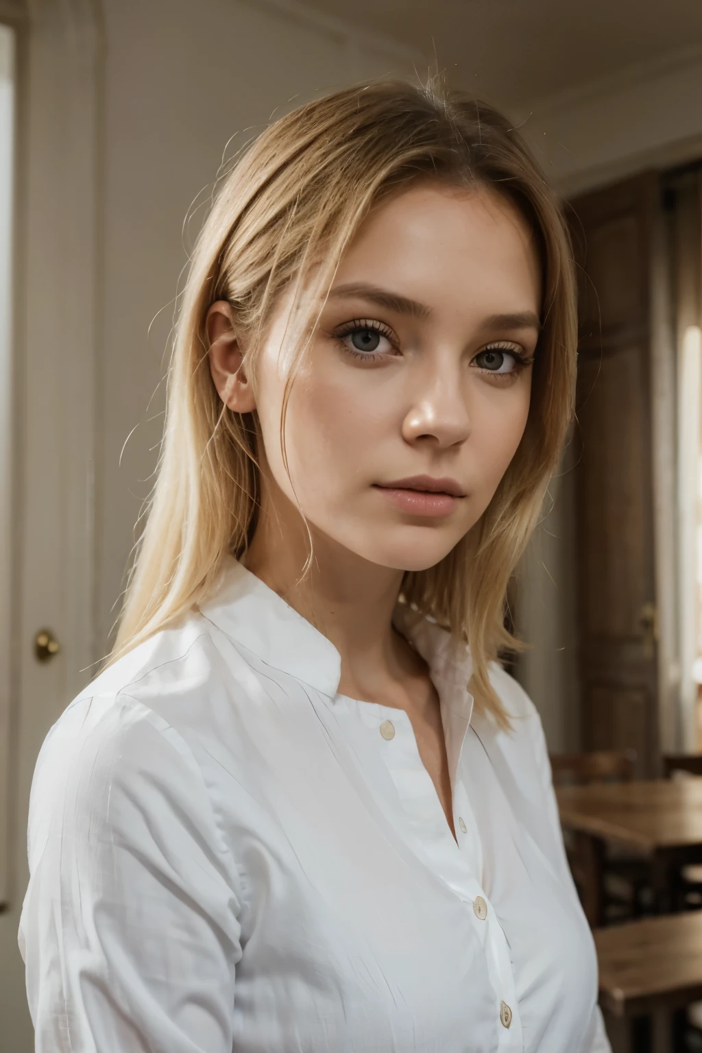 ((best quality)), ((Meisterwerk)), (Detailliert), Perfektes Gesicht, 1.1, Hochdetaillierte Gesichts- und Hautstruktur, Detaillierte Augen, Anna Björn a 21 year old blonde swedish girl, full body picture, cute makeup, cute poses, modest clothing, aesthetic instagram pictures
