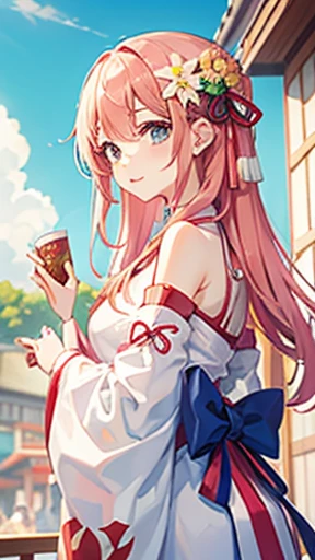 Summer festival、YukataBeauty、Beauty、young、cute、1 person、Shoulder Bare、Japan