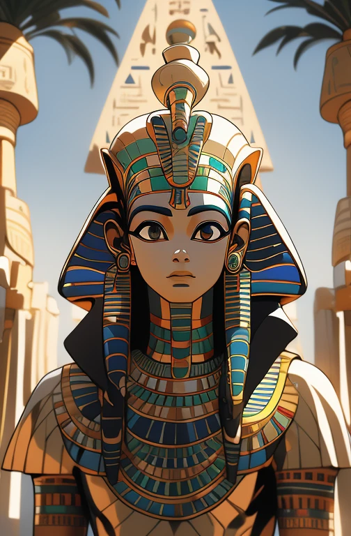 (((Egyptian god))) best quality, ultra-high resolution, CG detalhado 4K, piece of master,Seth,Deus do Caos, Egyptian mythology,expression of evil,egyptian clothes, deserto,((brother of Osiris) ) , esthetic, Beautiful image, centralizado na tela, oasis in the background