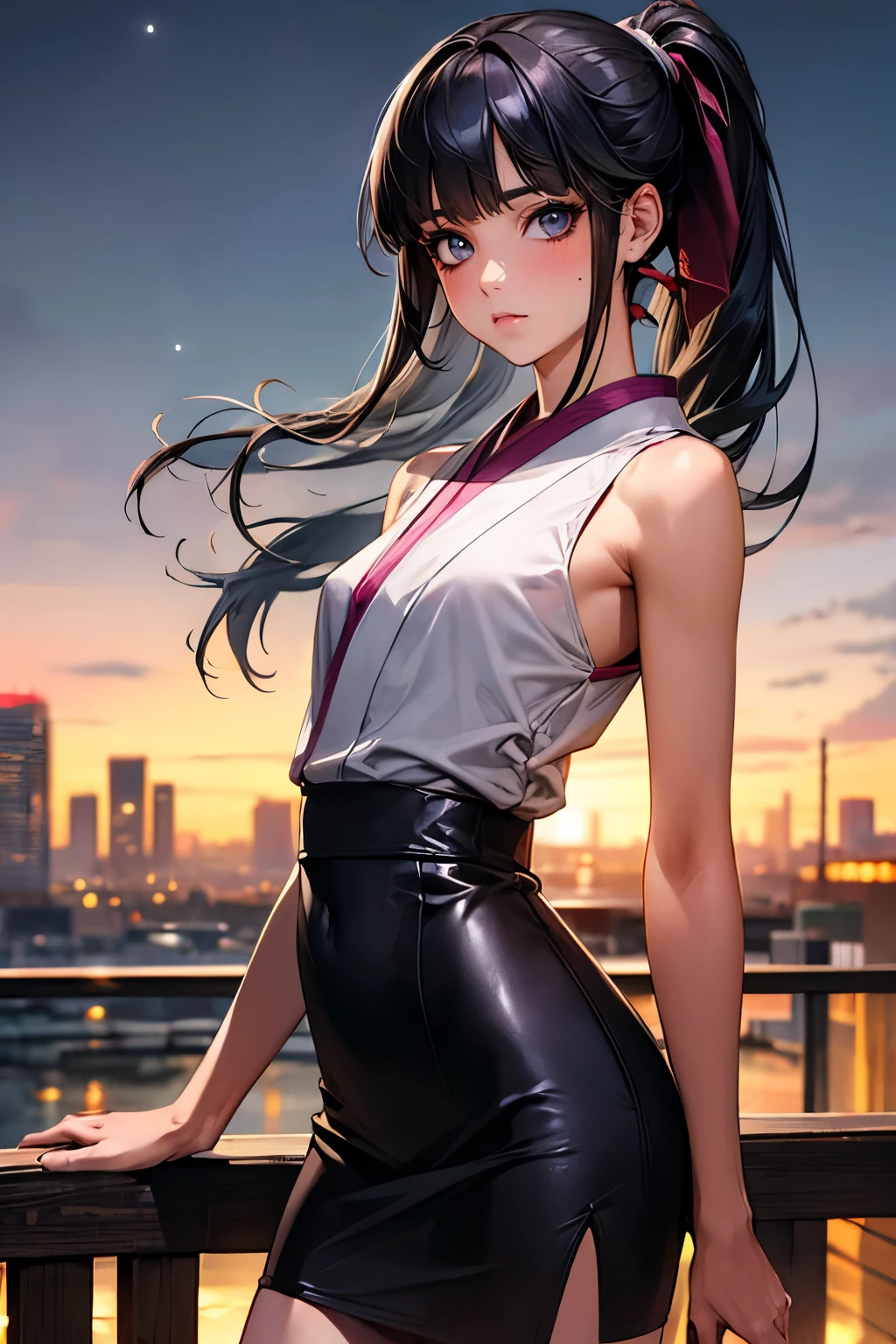 ((Blow-up skirt)), ((Super mini skirt that floats in the wind)), ((White cotton panties)), Exposed panties, poneyTail、BREAK, ((Top of any color:1.3)), ((Skirts of any color:1.3)), BREAK, ((Strong winds from the front)), (embarrassed:1.4), ((blush)), ((Shocked)), super detailed skin, masutepiece:1.4, Photorealsitic, Best Quality, Beautiful lighting, Convoluted, high detailing, Sharp Focus, (Raw photo, 8K resolution, Ultra HD, Film grain), Perfect Style, beautifull detailed face, Beautiful detailed eyes, symmetrical eye, close to viewer, ((facing front)), (Anatomically correct), ((curvy body)), (WindyUpskirt), ((wind lift)), (blown by the wind:1.5), ((city, Many Asians, Crowded)):1.4, (Cowboy Shot:1.4), (Perfect hands, Detailed fingers):1.5, (hands free:1.4)