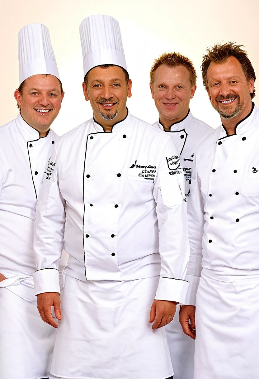 4 chefs' cooking