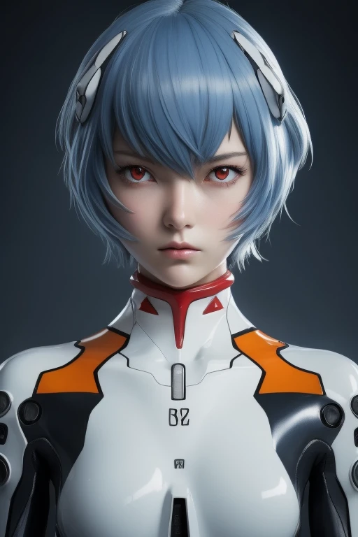 Ayanami, Full body image, Blue hair blowing in the wind, short hair, (Red eyes:1.3), bodysuit, headgear, Plug Suit, White bodysuit, outdoors, looking at viewer, (masterpiece:1.2), highest quality, High resolution, Unity 8k wallpaper, (figure:0.8), (Beautiful fine details:1.6), Highly detailed face, Perfect lighting, Highly detailed photos, (Perfect hands, Perfect Anatomy)